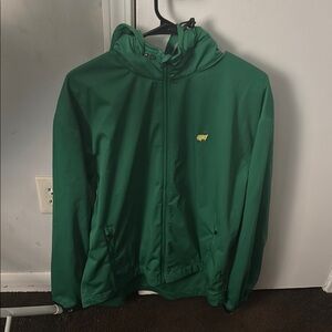 Green Hooded Jacket with Logo
